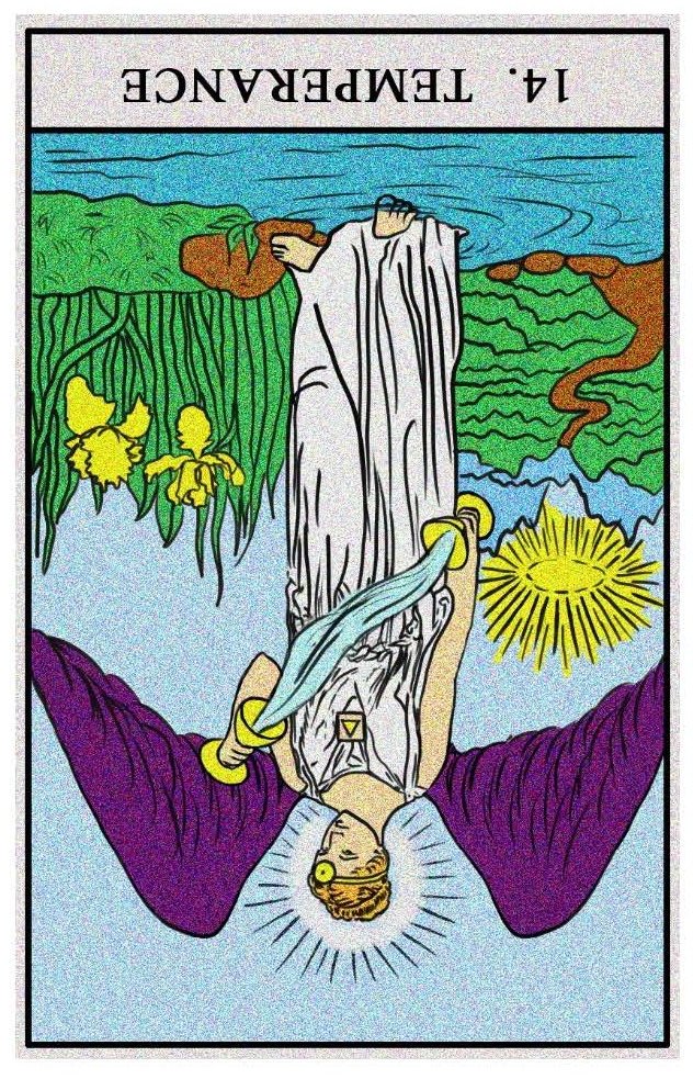 Boston Tarot Readings - Temperance - Reversed