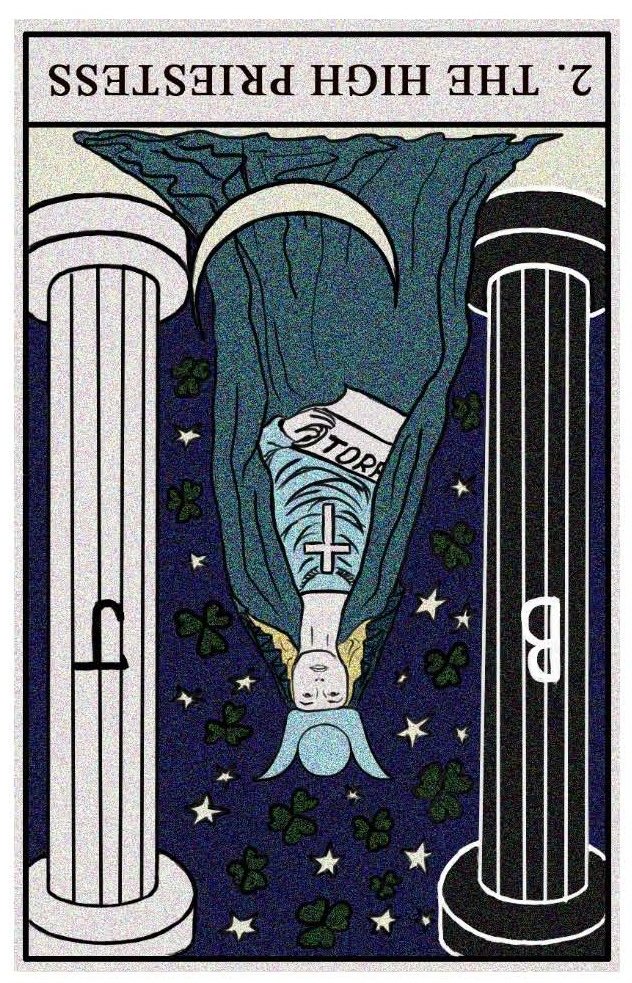 Boston Tarot Readings - The High Priestess - Reversed