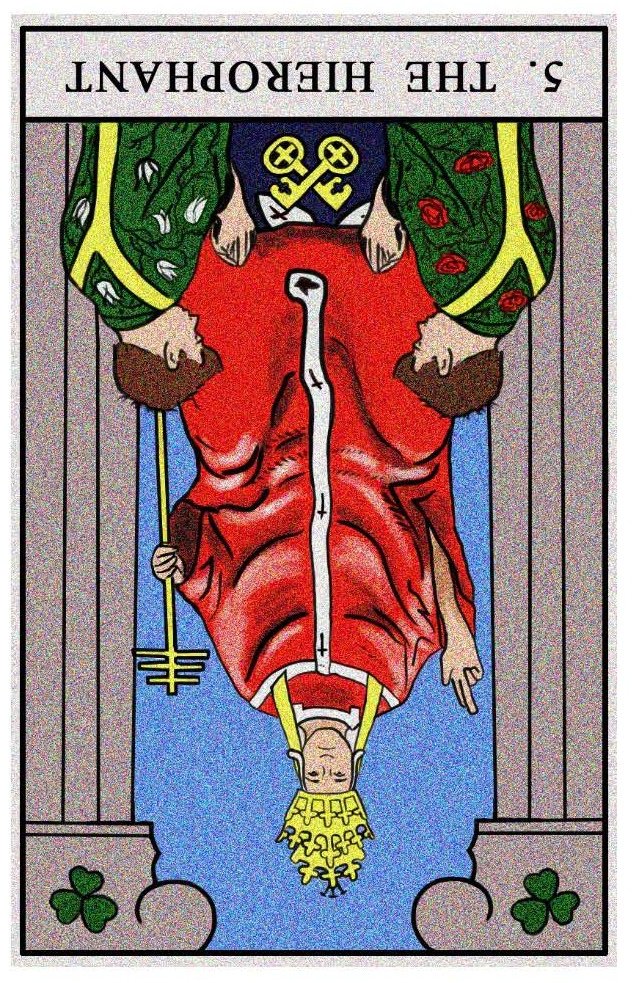 Boston Tarot Readings - The Hierophant - Reversed