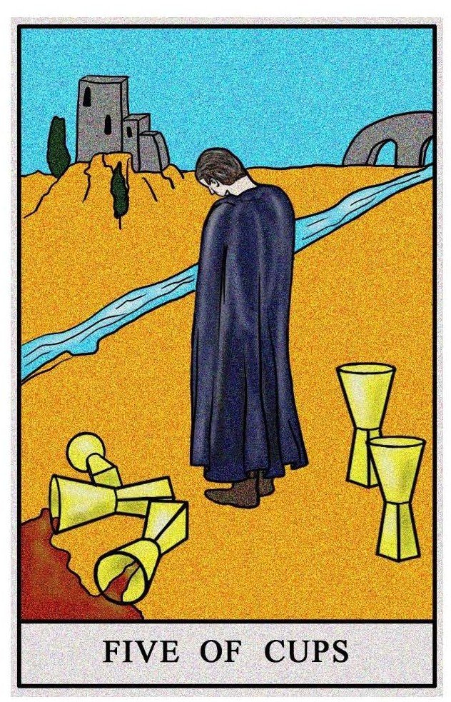 Boston Tarot Readings - Five of Cups