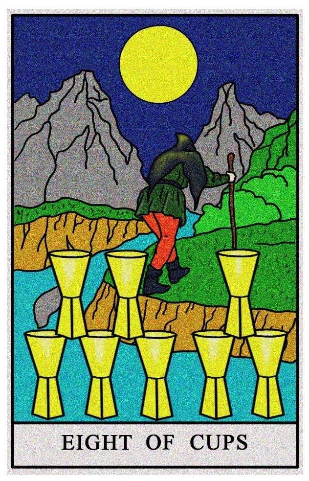 Boston Tarot Readings - Eight of Cups