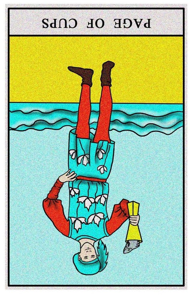 Boston Tarot Readings - Page of Cups - Reversed