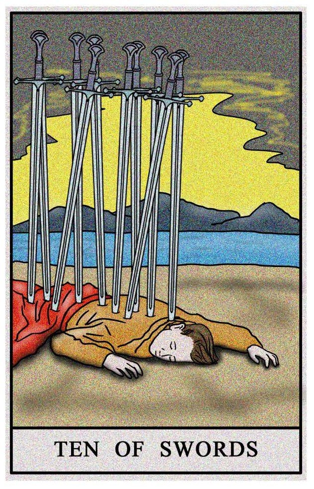 Boston Tarot Readings - Ten of Swords