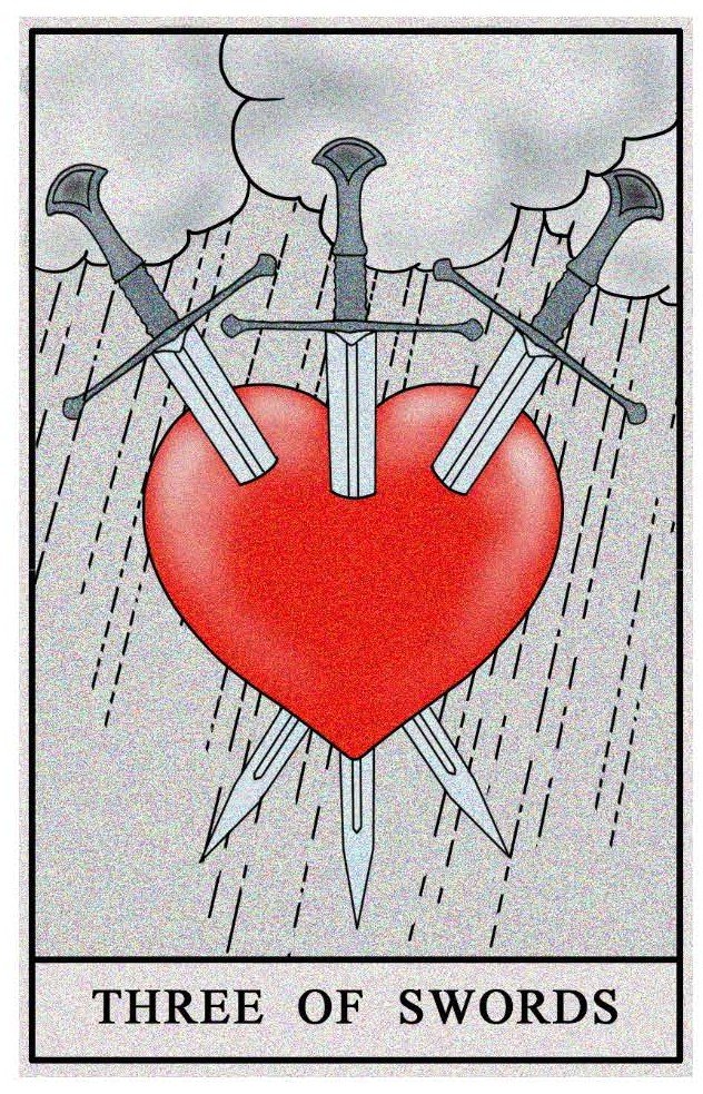 Boston Tarot Readings - Three of Swords