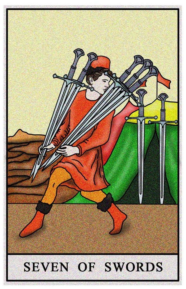 Boston Tarot Readings - Seven of Swords