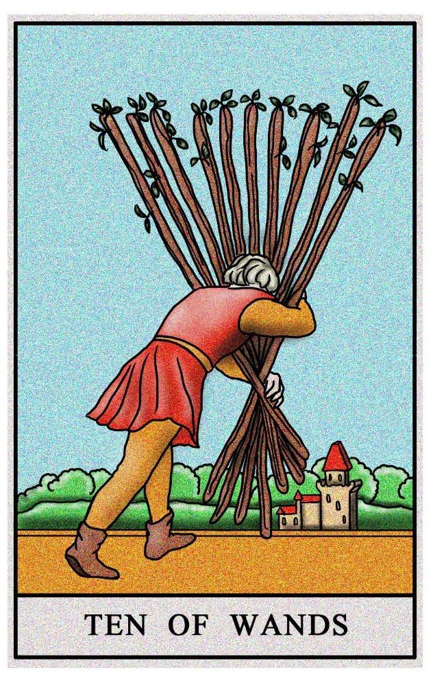 Boston Tarot Readings - Ten of Wands