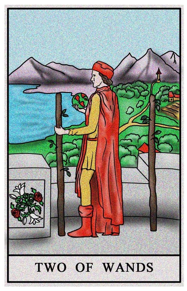 Boston Tarot Readings - Two of Wands